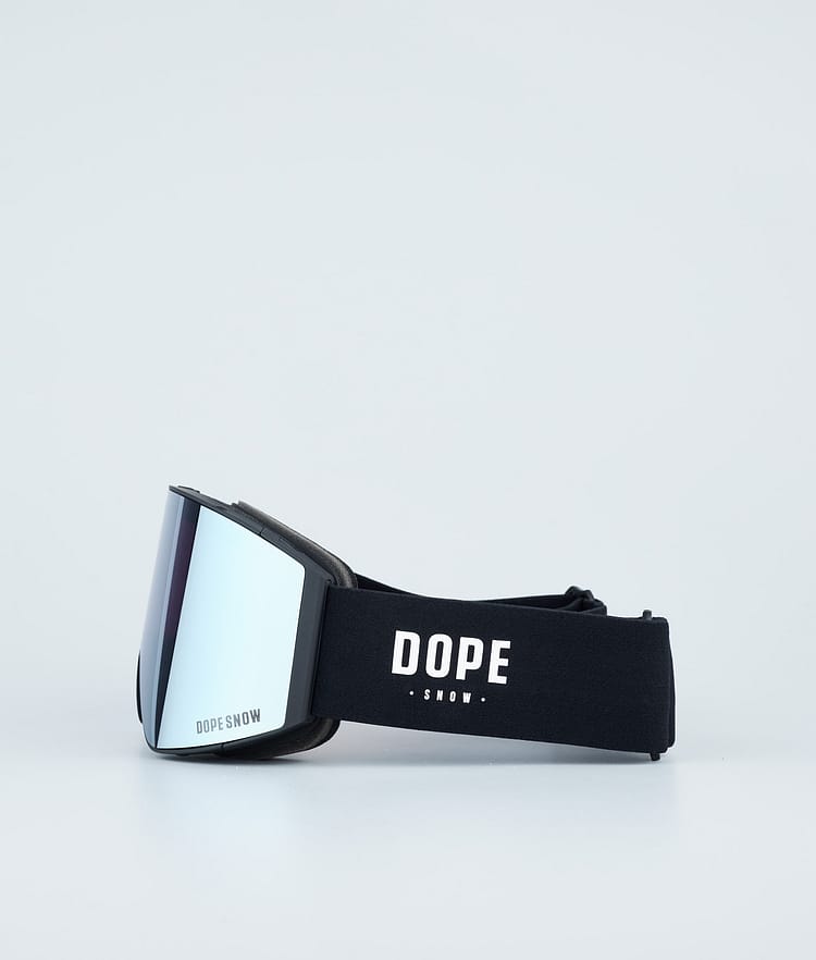 Dope Sight 2023 Skibriller Dope Snow Black W/Black Blue Mirror, Bilde 2 av 5