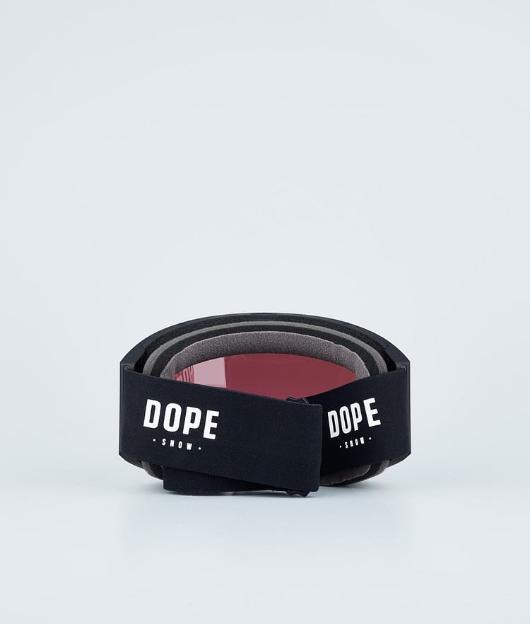 Dope Sight 2023 Skibriller Dope Snow Black W/Black Blue Mirror, Bilde 3 av 5