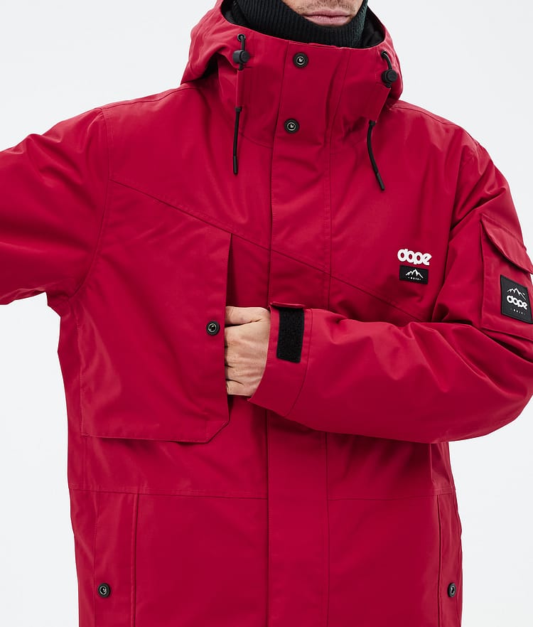 Dope Adept Snowboardjakke Herre Deep Red, Bilde 8 av 9