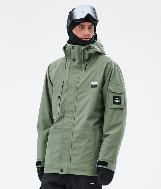 Dope Adept Snowboardjakke Herre Moss Green