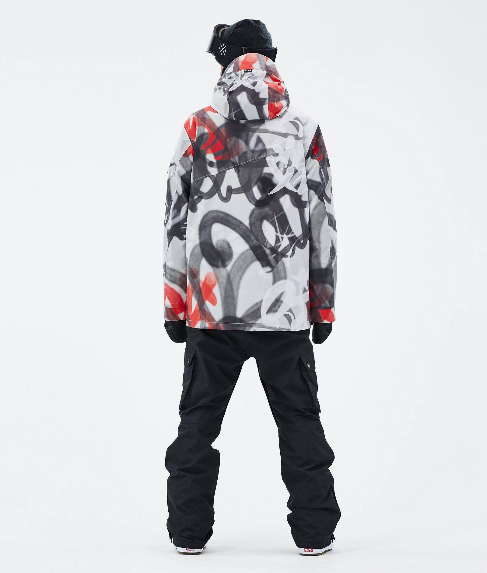 Dope Adept Snowboardjakke Herre Spray Black Red, Bilde 4 av 9