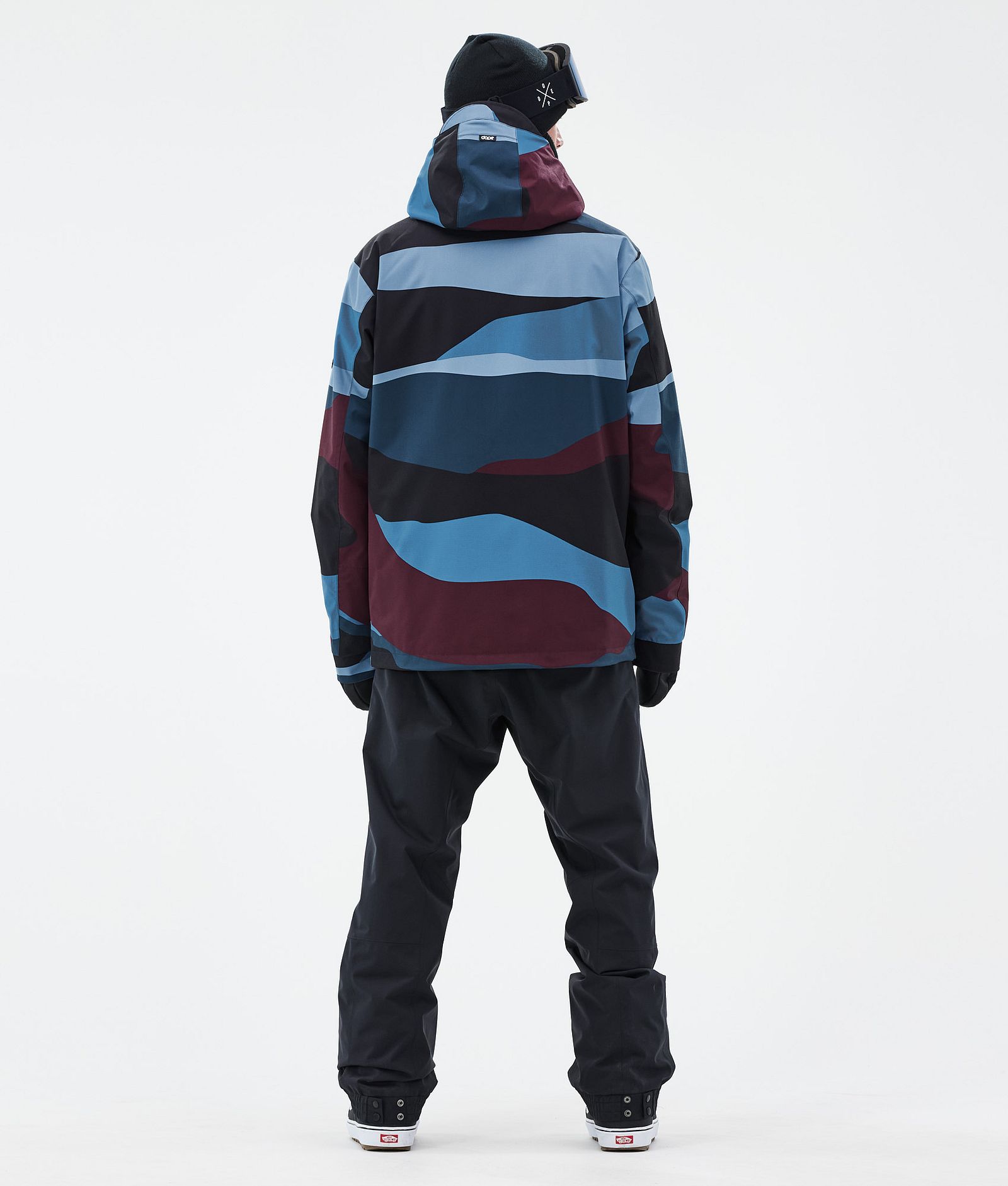 Dope Blizzard Snowboardjakke Herre Shards Burgundy Blue, Bilde 4 av 8