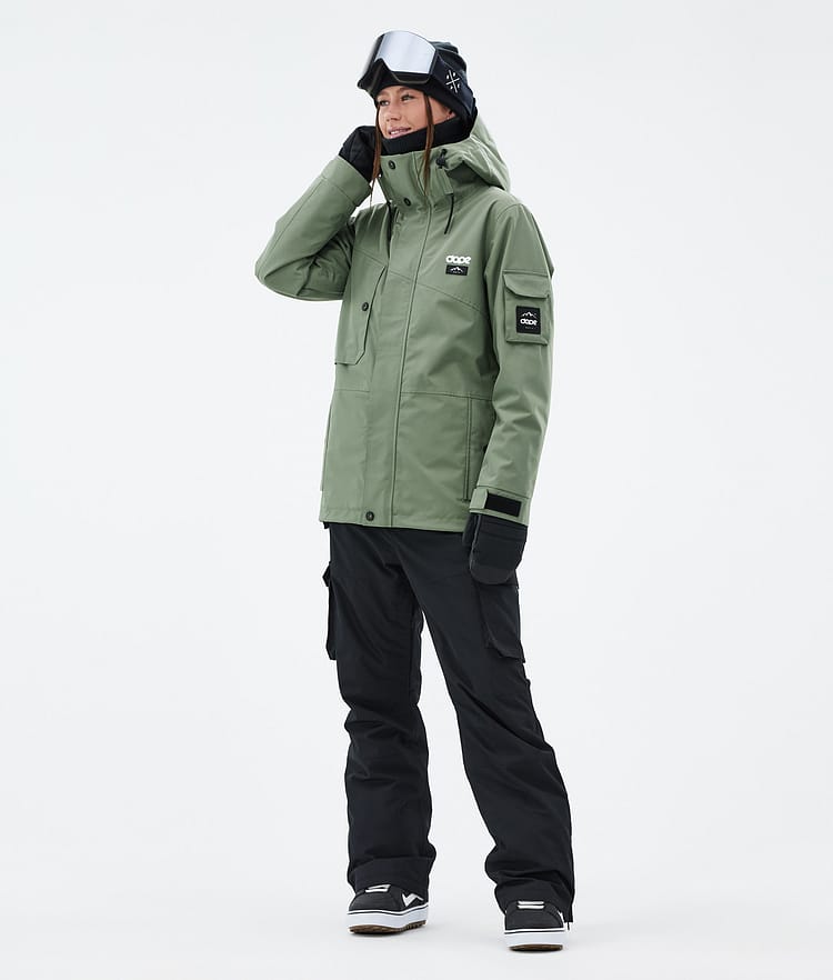 Dope Adept W Snowboardjakke Dame Moss Green, Bilde 2 av 9