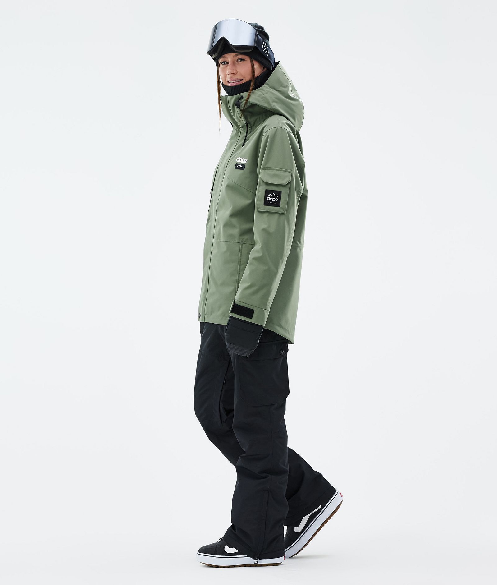 Dope Adept W Snowboardjakke Dame Moss Green, Bilde 3 av 9