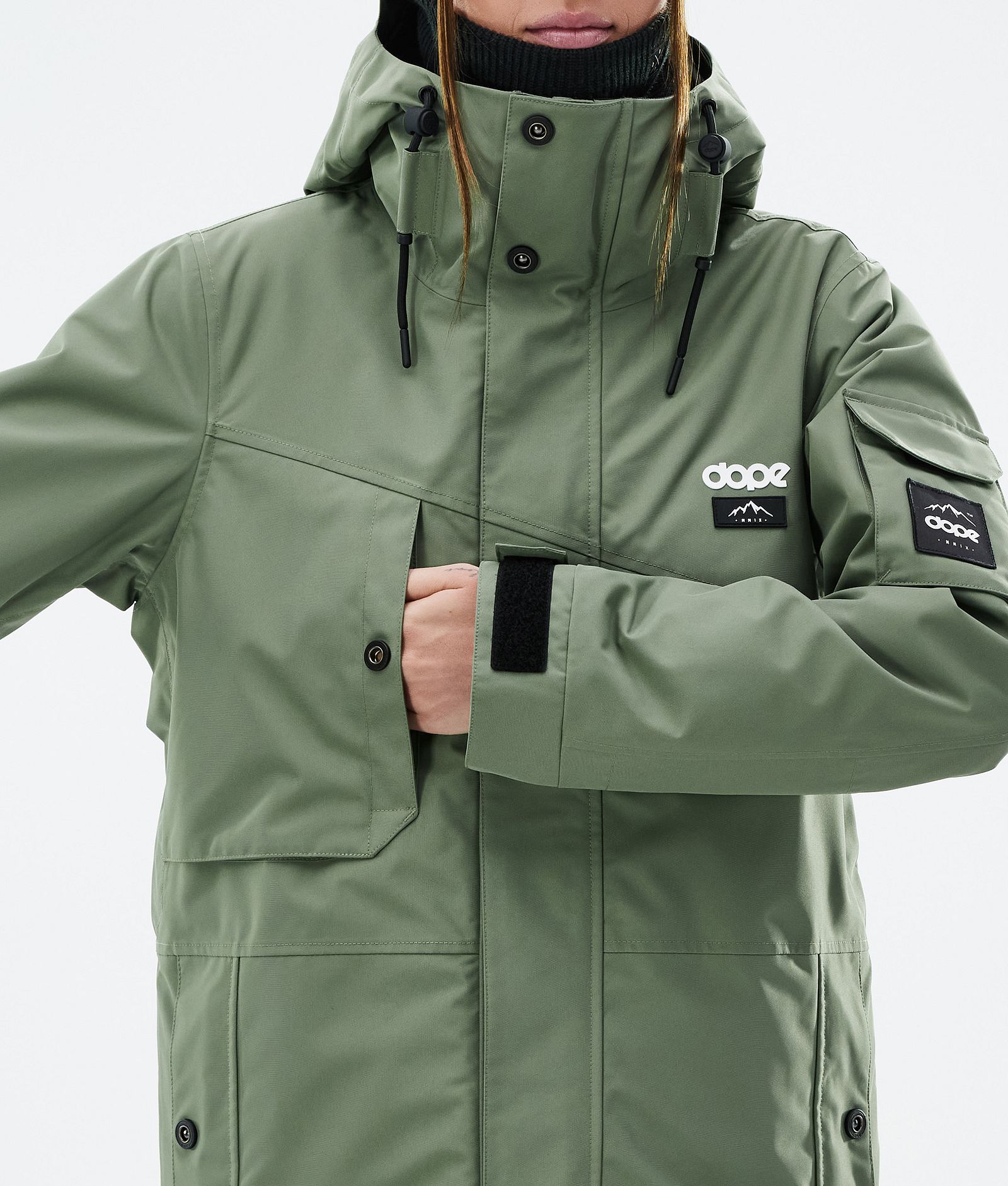 Dope Adept W Snowboardjakke Dame Moss Green, Bilde 8 av 9