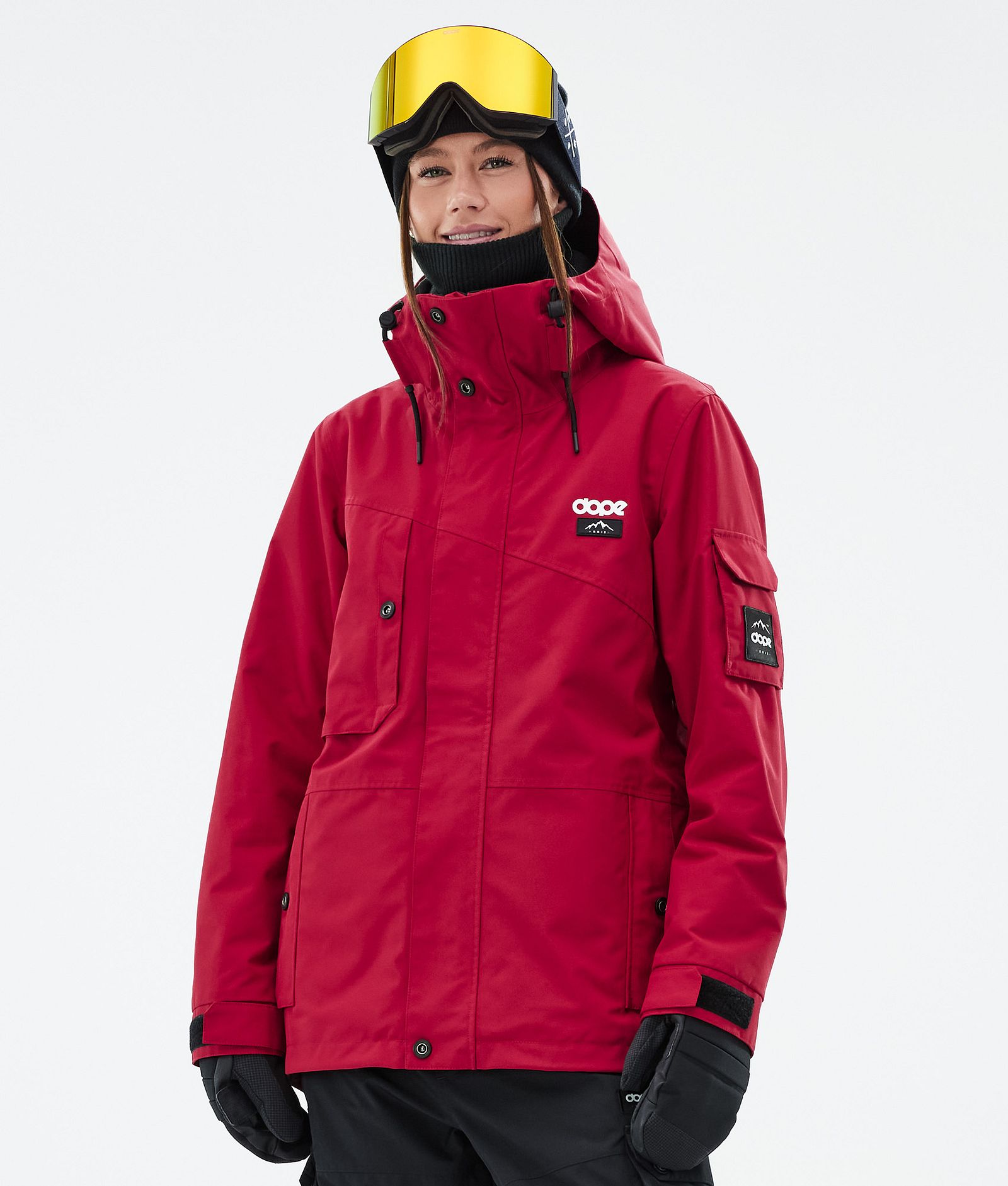 Dope Adept W Snowboardjakke Dame Deep Red, Bilde 1 av 9