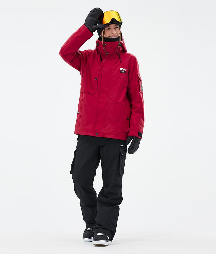 Dope Adept W Snowboardjakke Dame Deep Red, Bilde 2 av 9