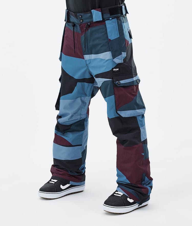 Dope Iconic Snowboardbukse Herre Shards Burgundy Blue, Bilde 1 av 7