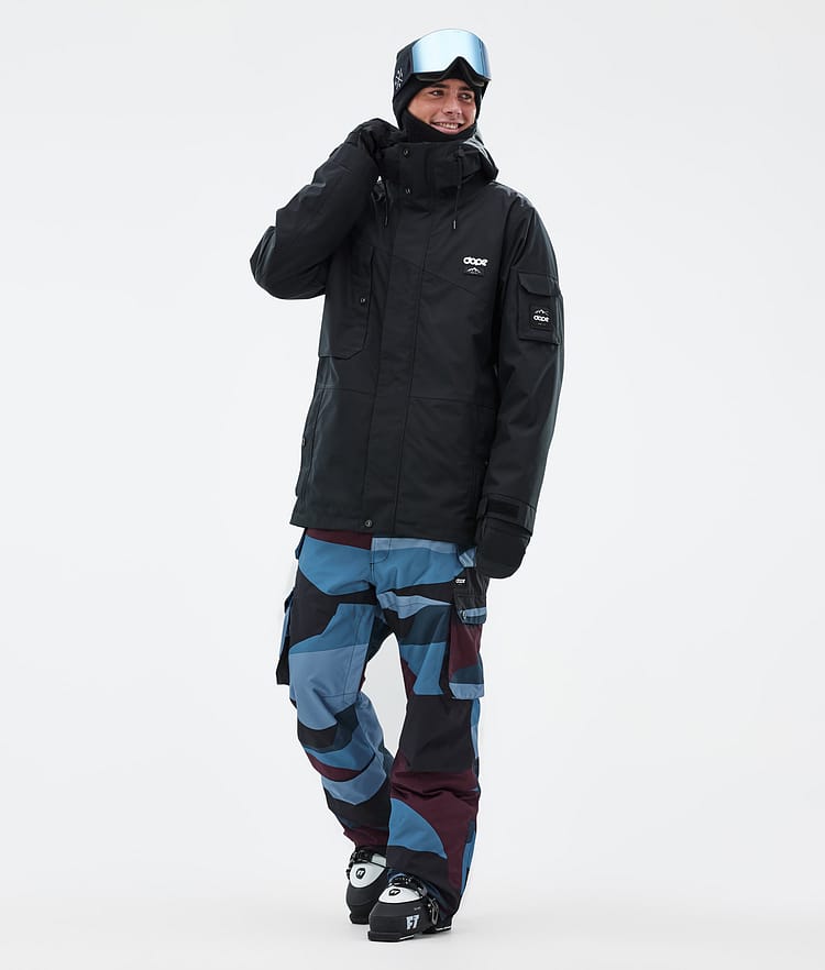 Dope Iconic Skibukse Herre Shards Burgundy Blue, Bilde 2 av 7