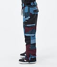 Dope Iconic Snowboardbukse Herre Shards Burgundy Blue, Bilde 3 av 7