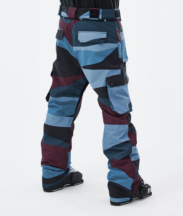 Dope Iconic Skibukse Herre Shards Burgundy Blue, Bilde 4 av 7