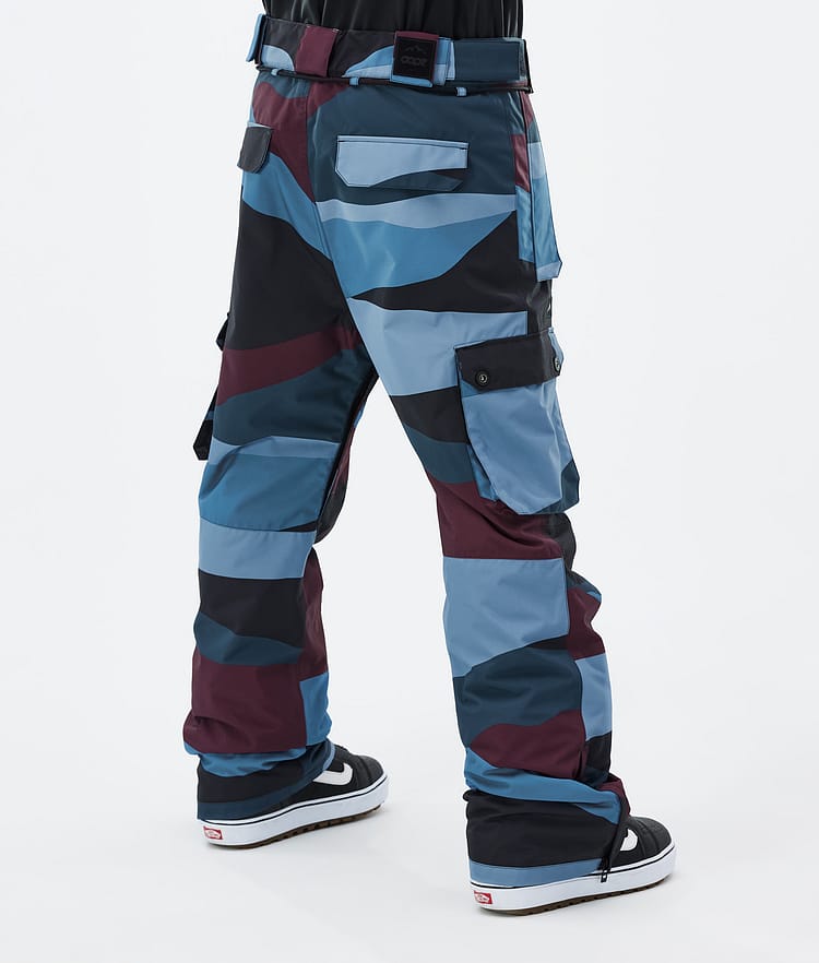 Dope Iconic Snowboardbukse Herre Shards Burgundy Blue, Bilde 4 av 7