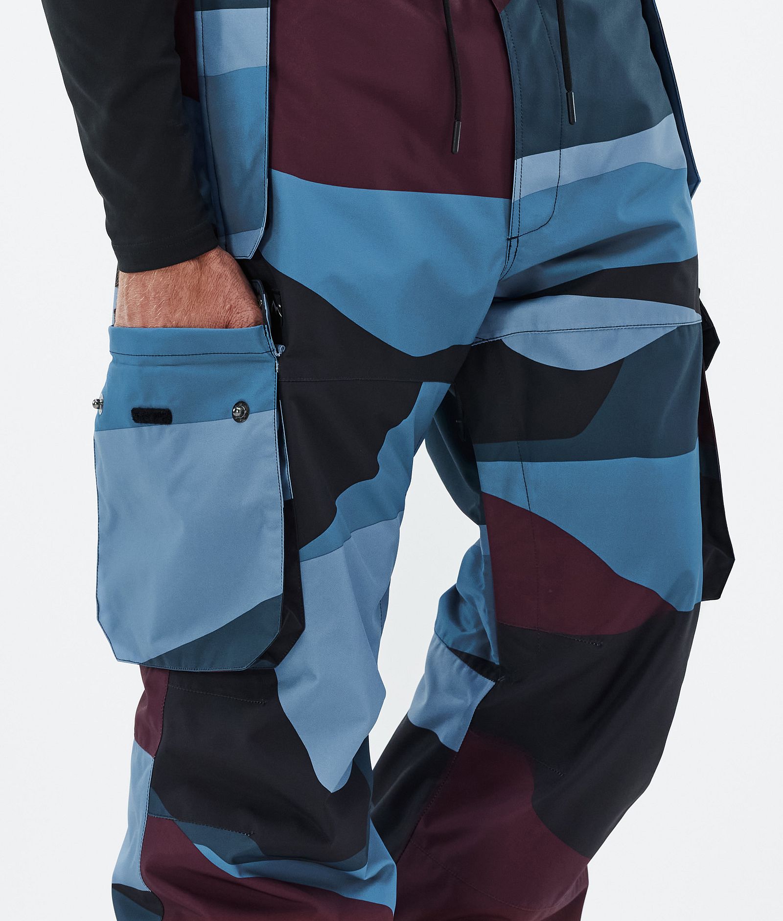 Dope Iconic Snowboardbukse Herre Shards Burgundy Blue, Bilde 6 av 7