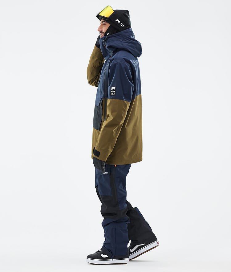 Montec Doom Snowboardjakke Herre Dark Blue/Black/Fatigue, Bilde 4 av 11