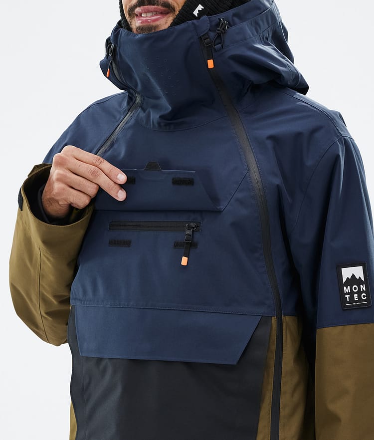 Montec Doom Snowboardjakke Herre Dark Blue/Black/Fatigue, Bilde 10 av 11