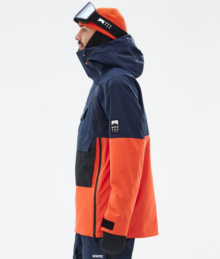 Montec Doom Skijakke Herre Dark Blue/Black/Orange, Bilde 6 av 11