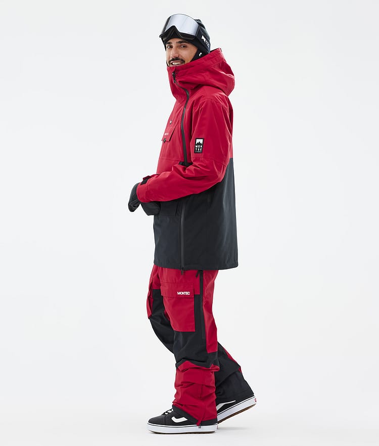 Montec Doom Snowboardjakke Herre Deep Red/Black, Bilde 4 av 11