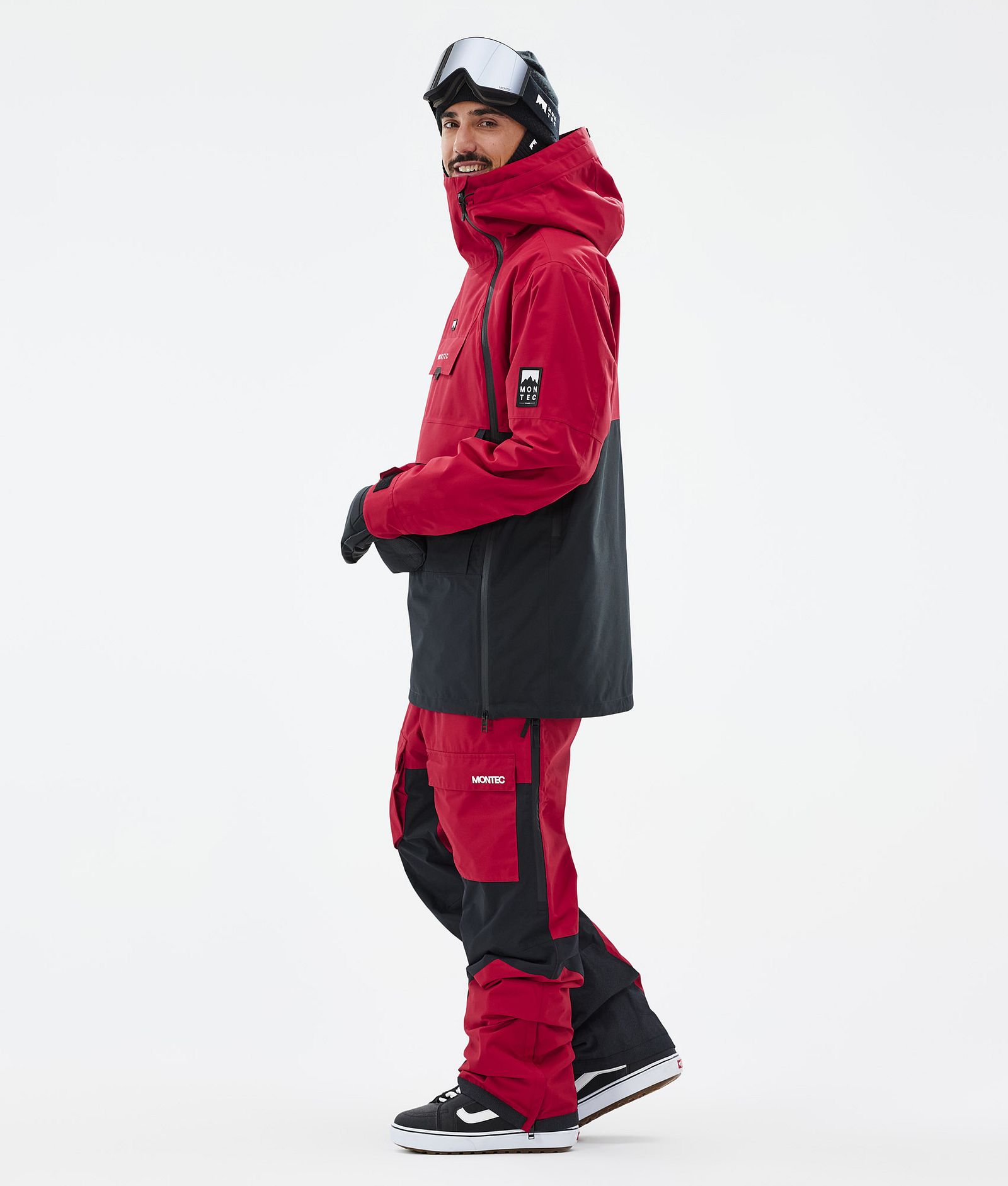 Montec Doom Snowboardjakke Herre Deep Red/Black, Bilde 4 av 11