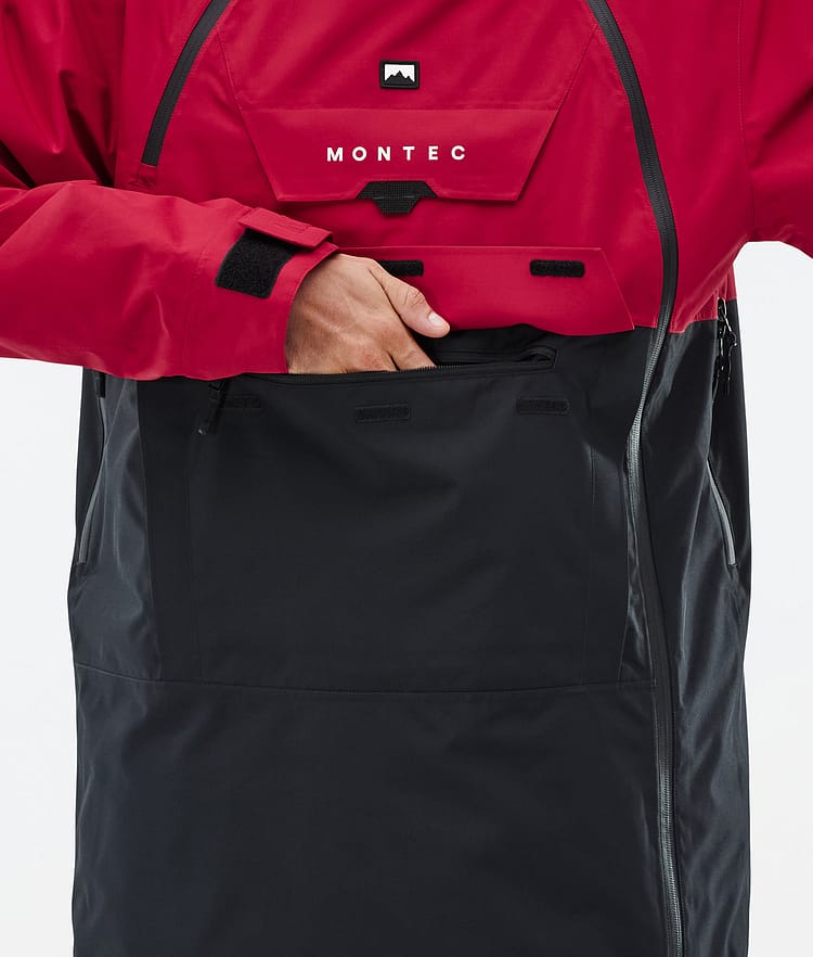 Montec Doom Snowboardjakke Herre Deep Red/Black, Bilde 9 av 11