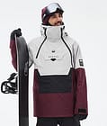 Montec Doom Snowboardjakke Herre Light Grey/Black/Burgundy, Bilde 1 av 11