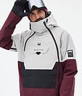 Montec Doom Skijakke Herre Light Grey/Black/Burgundy, Bilde 2 av 11