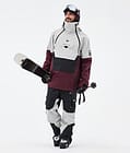 Montec Doom Skijakke Herre Light Grey/Black/Burgundy, Bilde 3 av 11