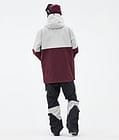 Montec Doom Skijakke Herre Light Grey/Black/Burgundy, Bilde 5 av 11