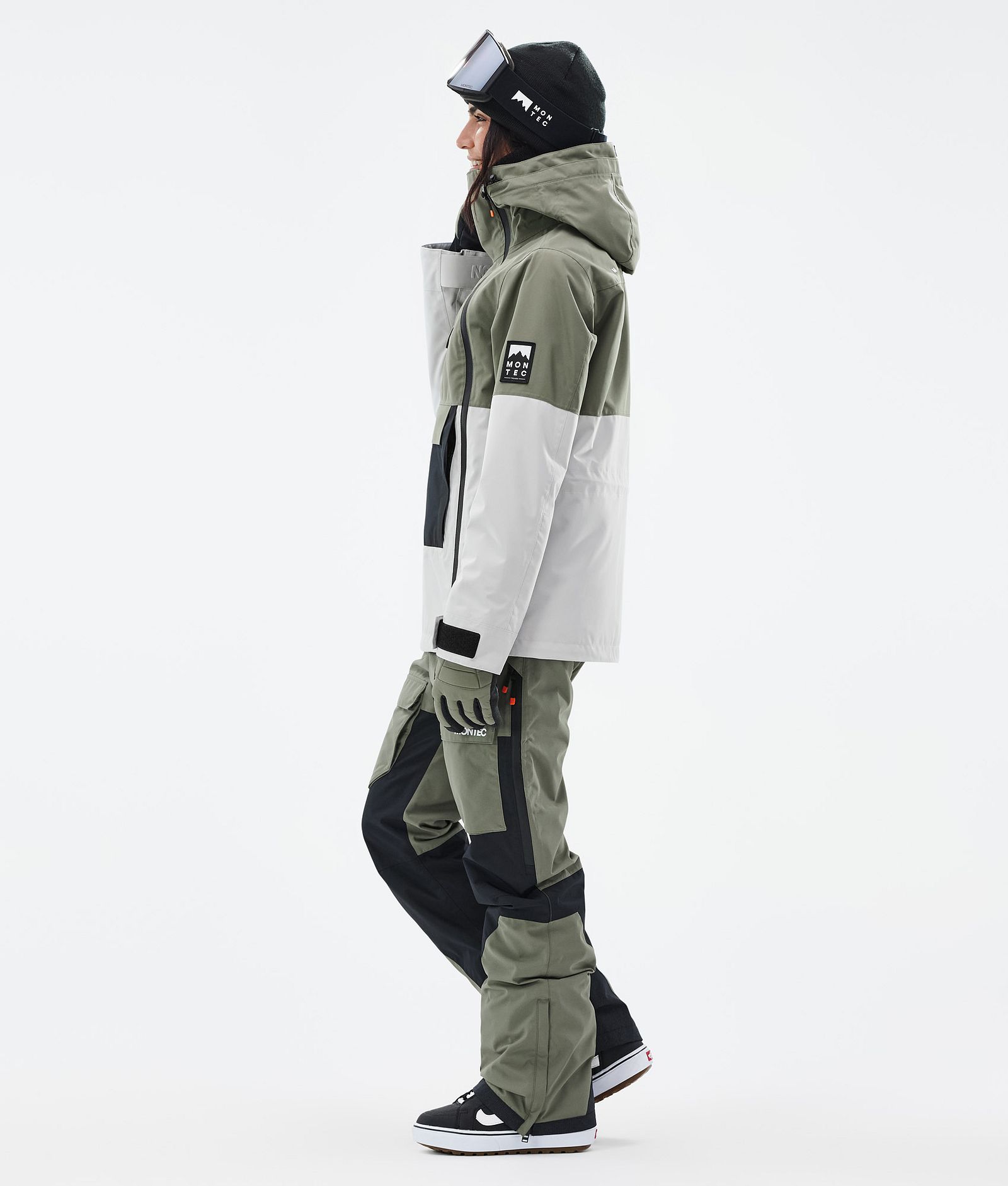 Montec Doom W Snowboardjakke Dame Greenish/Black/Light Grey, Bilde 4 av 11