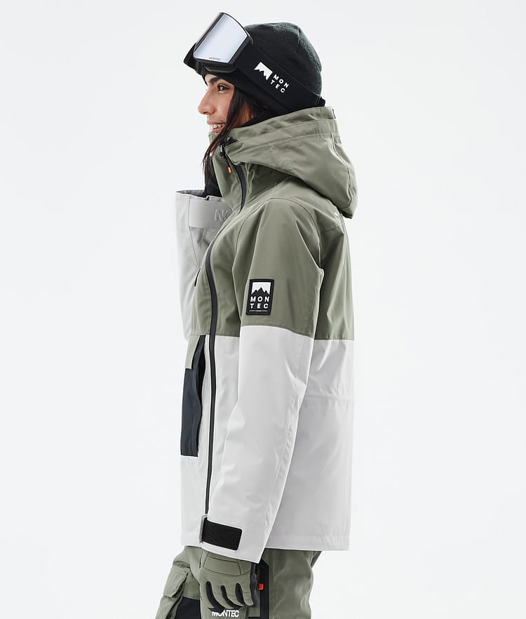 Montec Doom W Snowboardjakke Dame Greenish/Black/Light Grey, Bilde 6 av 11