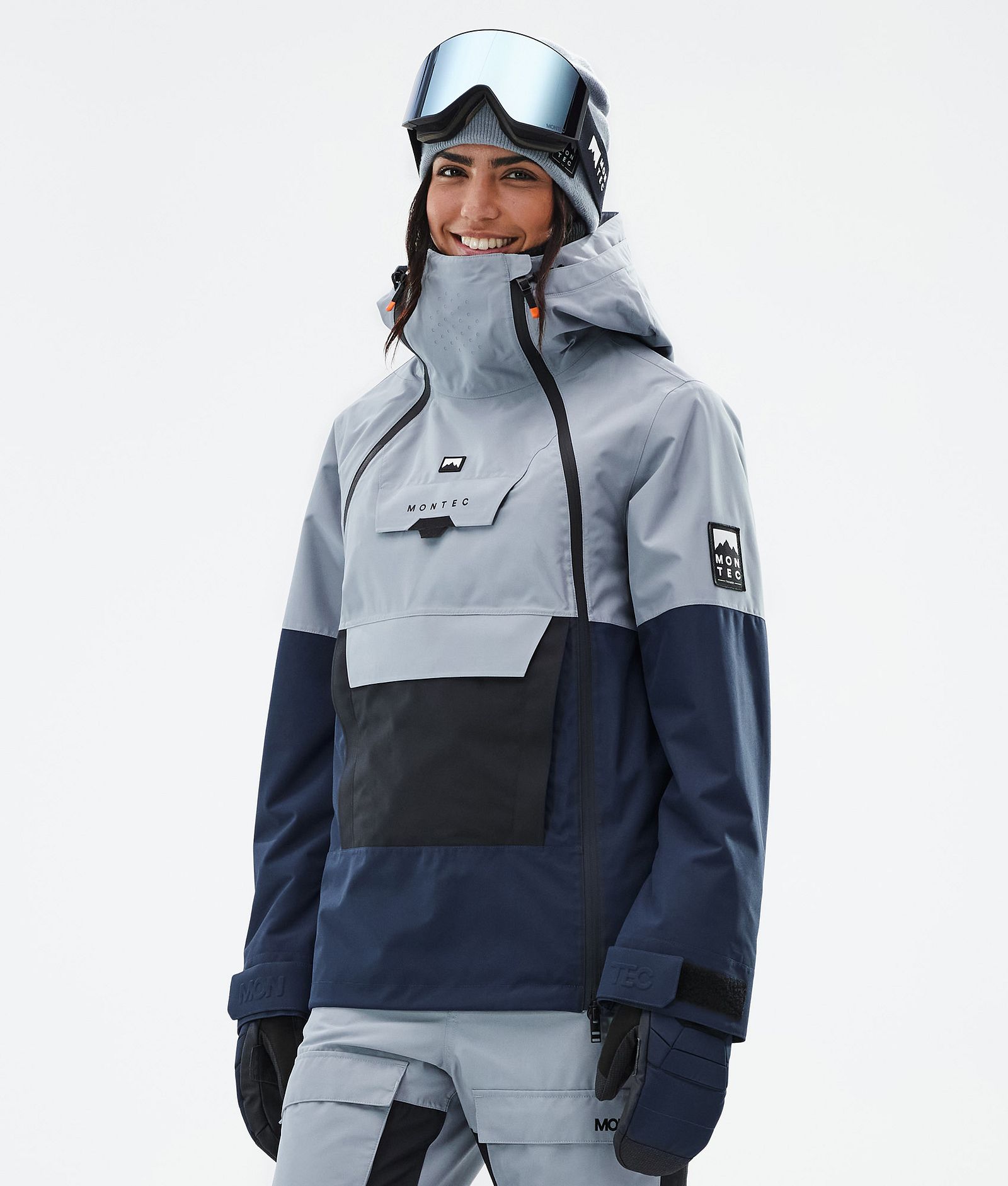 Montec Doom W Snowboardjakke Dame Soft Blue/Black/Dark Blue, Bilde 1 av 11