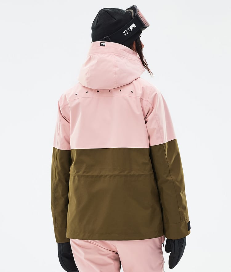 Montec Doom W Snowboardjakke Dame Soft Pink/Black/Fatigue, Bilde 7 av 11