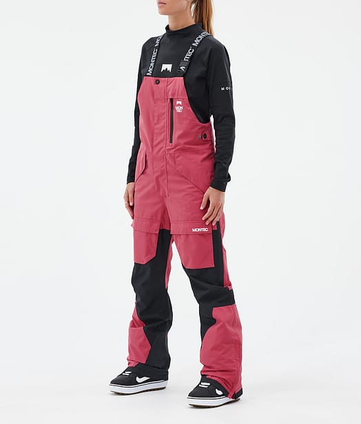 Montec Fawk W Snowboardbukse Dame Light Red/Black