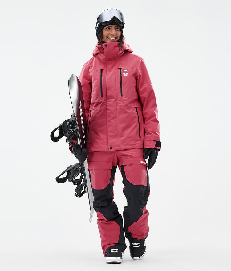 Montec Fawk W Snowboardbukse Dame Light Red/Black, Bilde 2 av 7