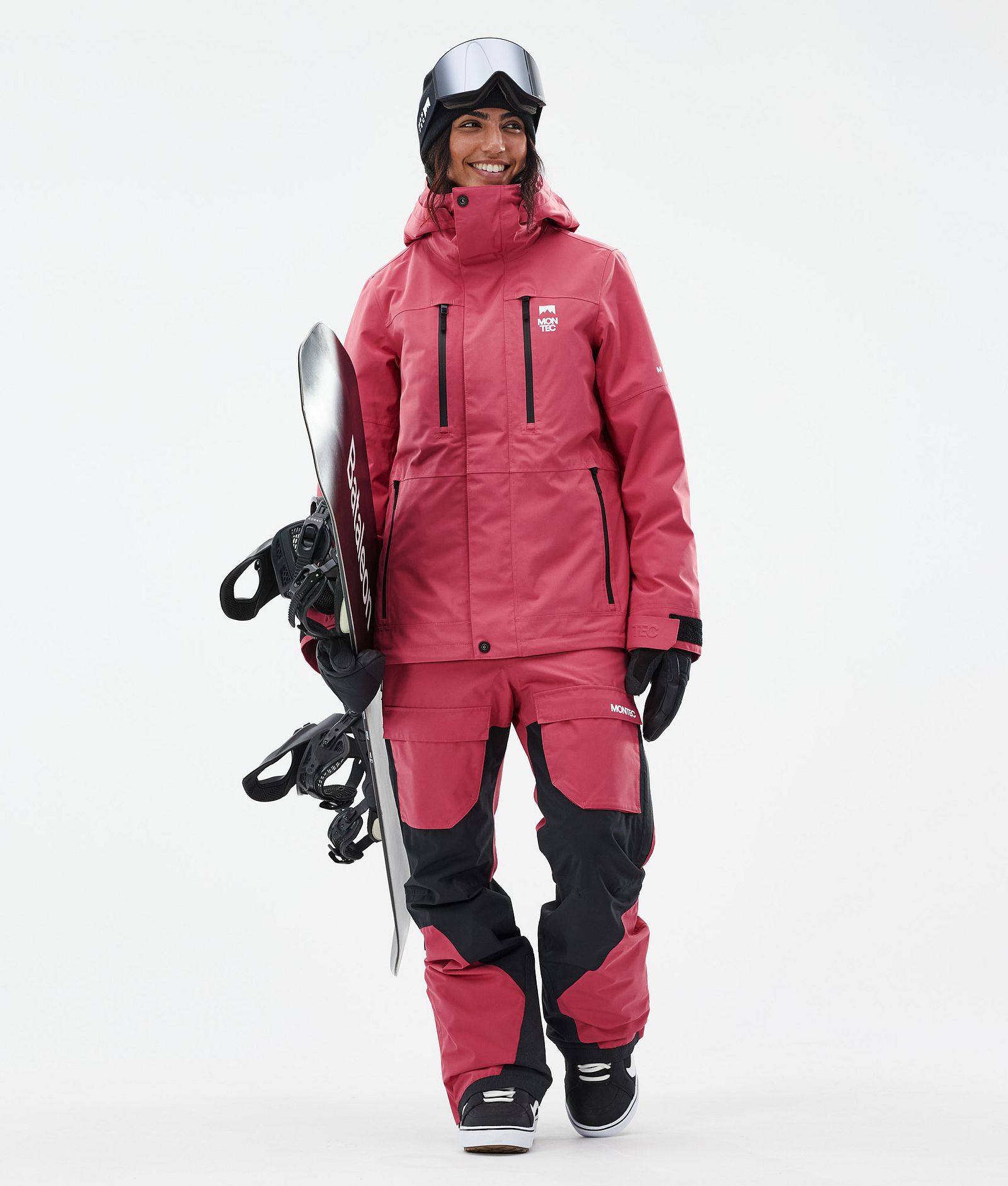 Montec Fawk W Snowboardbukse Dame Light Red/Black, Bilde 2 av 7