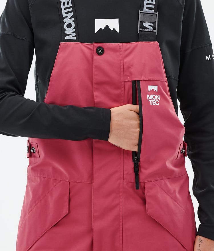 Montec Fawk W Snowboardbukse Dame Light Red/Black, Bilde 6 av 7