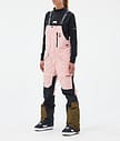 Montec Fawk W Snowboardbukse Dame Soft Pink/Black/Fatigue