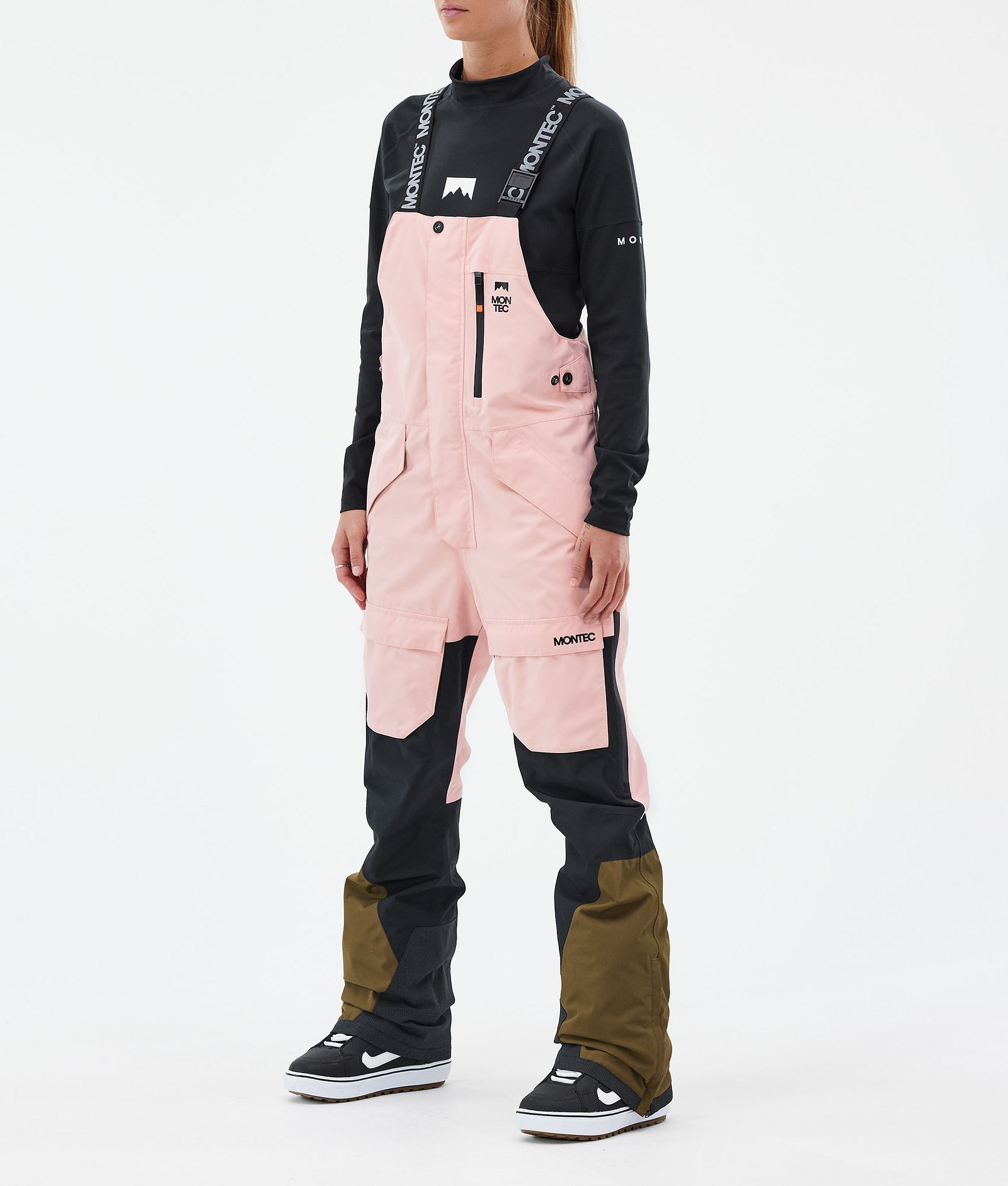 Montec Fawk W Snowboardbukse Dame Soft Pink/Black/Fatigue, Bilde 1 av 7