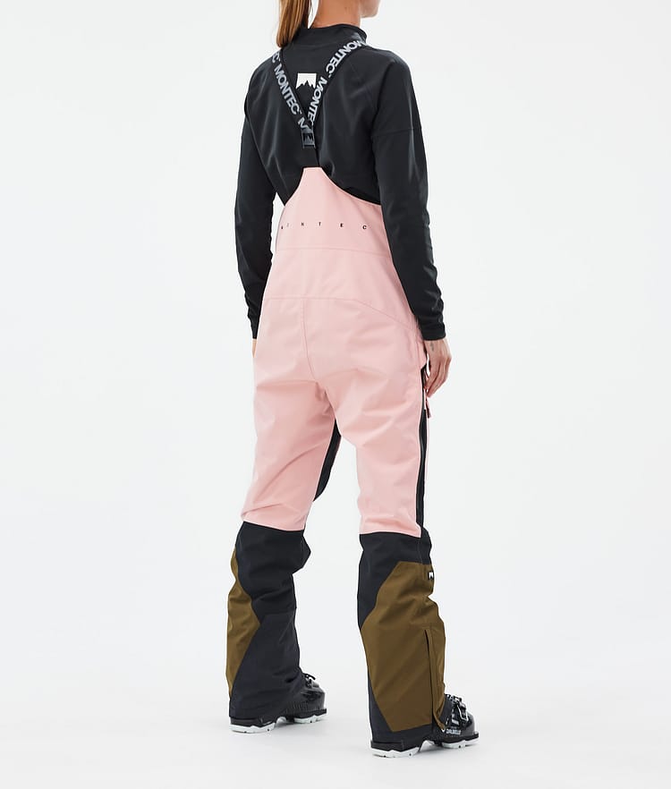 Montec Fawk W Skibukse Dame Soft Pink/Black/Fatigue, Bilde 4 av 7