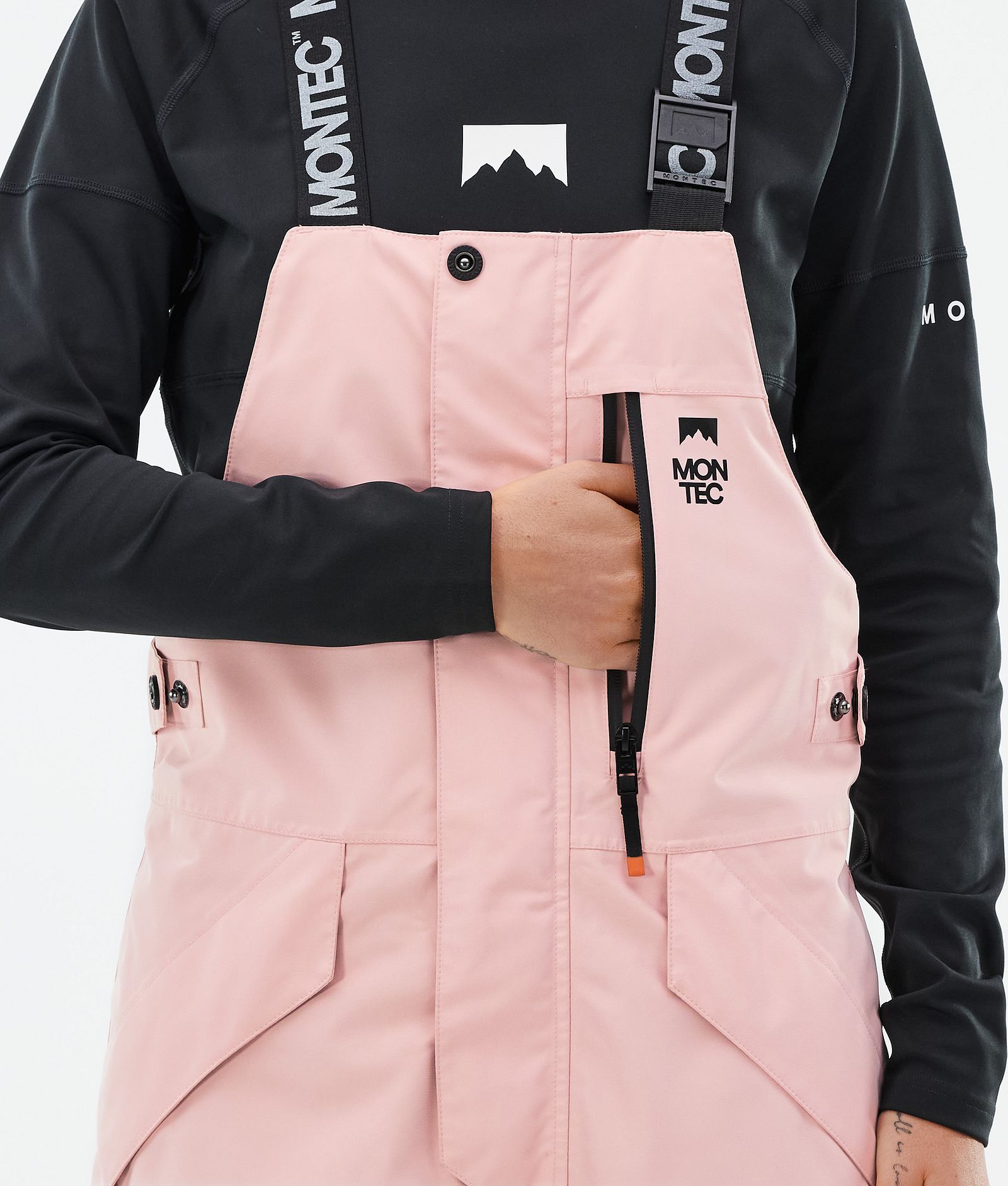 Montec Fawk W Skibukse Dame Soft Pink/Black/Fatigue, Bilde 6 av 7