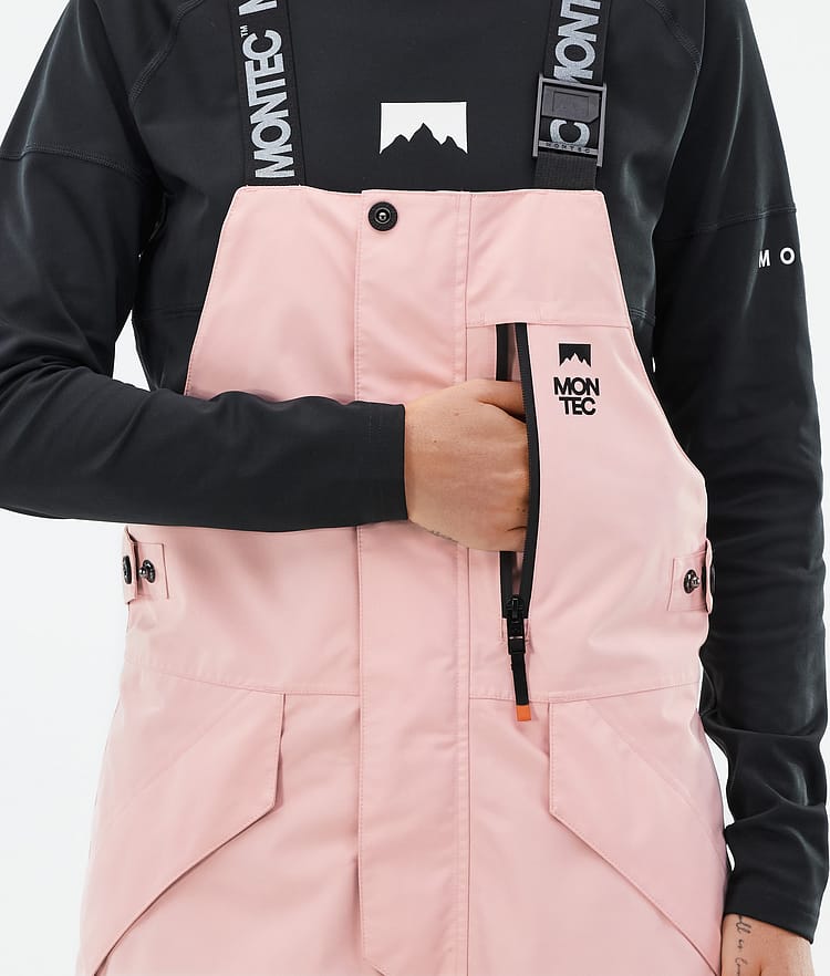 Montec Fawk W Snowboardbukse Dame Soft Pink/Black/Fatigue, Bilde 6 av 7