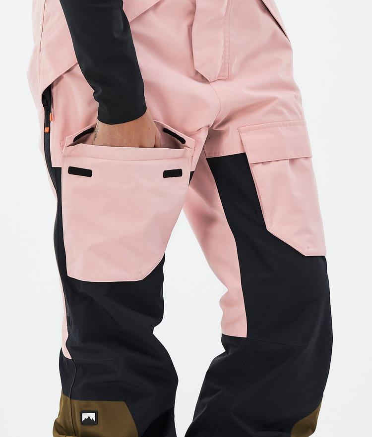 Montec Fawk W Snowboardbukse Dame Soft Pink/Black/Fatigue, Bilde 7 av 7