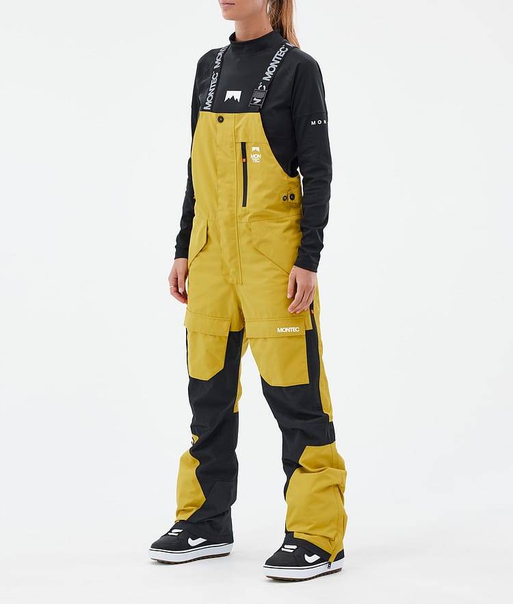 Montec Fawk W Snowboardbukse Dame Yellow/Black, Bilde 1 av 7