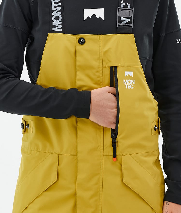 Montec Fawk W Skibukse Dame Yellow/Black, Bilde 6 av 7