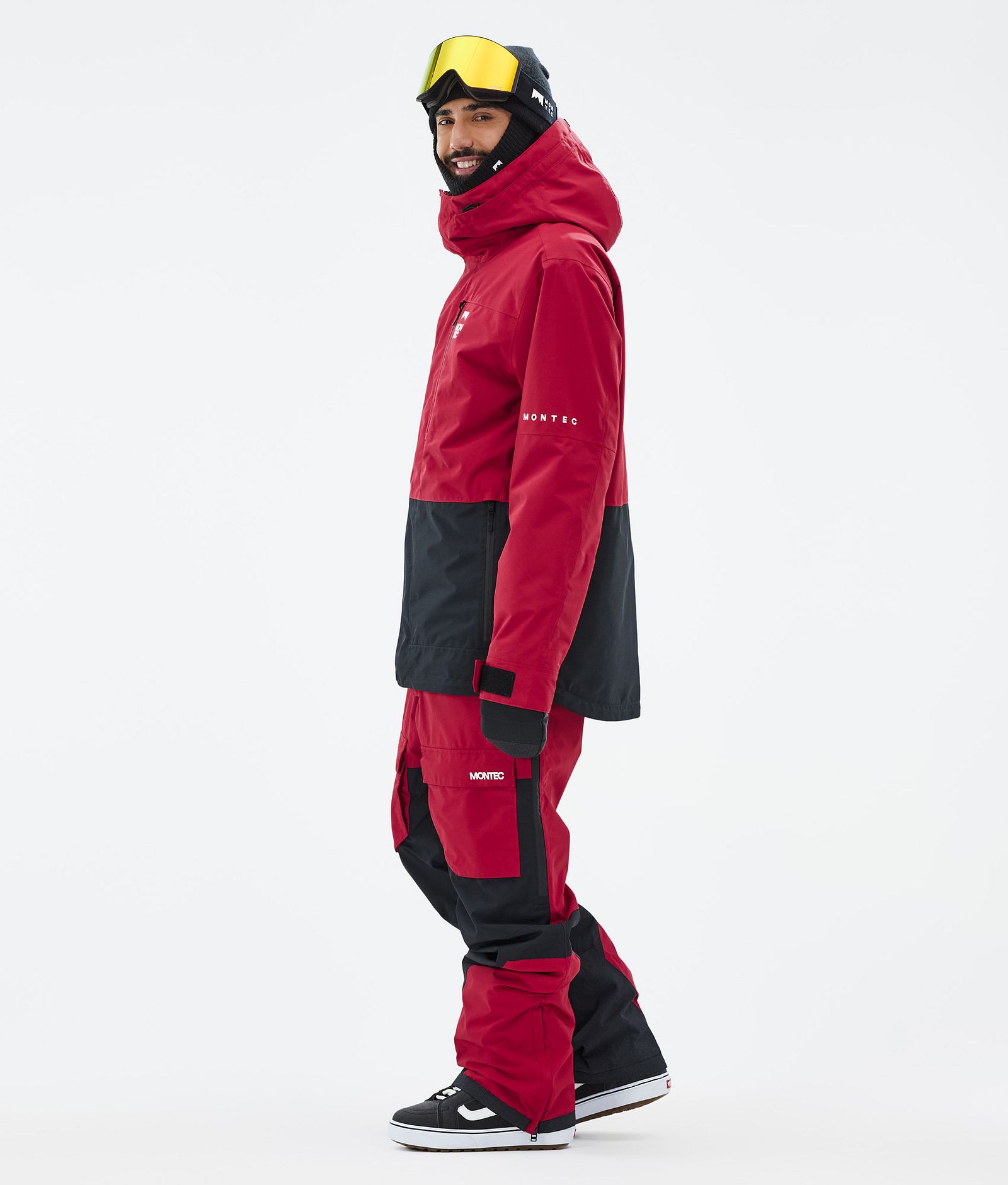 Montec Fawk Snowboardjakke Herre Deep Red/Black, Bilde 4 av 10