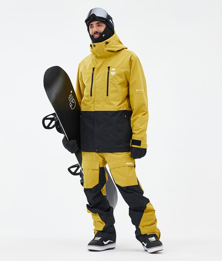 Montec Fawk Snowboardjakke Herre Yellow/Black, Bilde 3 av 10