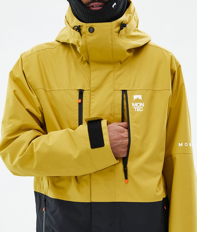 Montec Fawk Snowboardjakke Herre Yellow/Black, Bilde 9 av 10