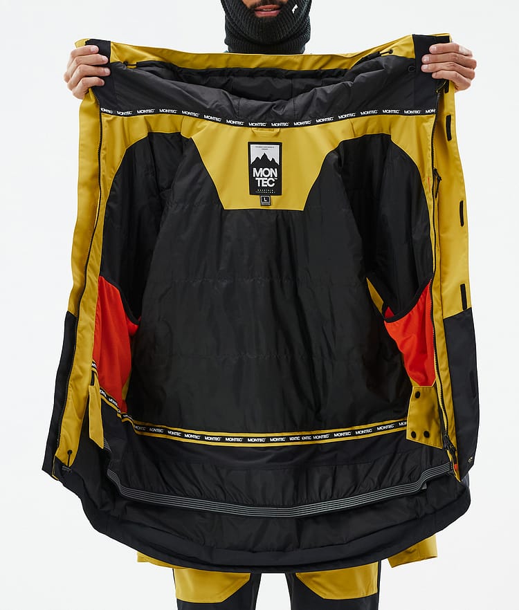 Montec Fawk Snowboardjakke Herre Yellow/Black, Bilde 10 av 10