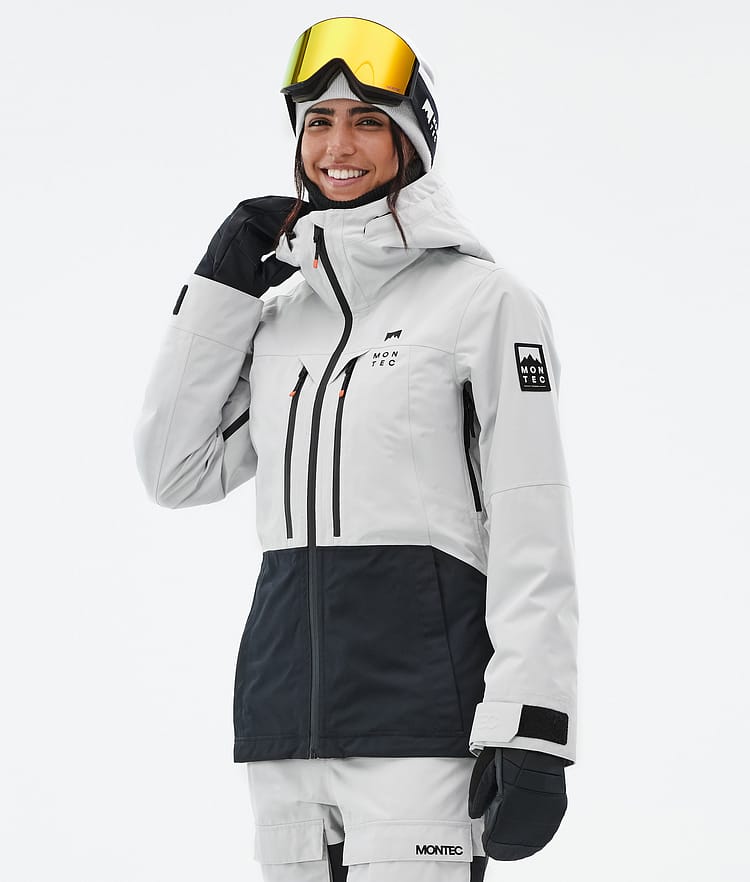 Montec Moss W Snowboardjakke Dame Light Grey/Black, Bilde 1 av 9