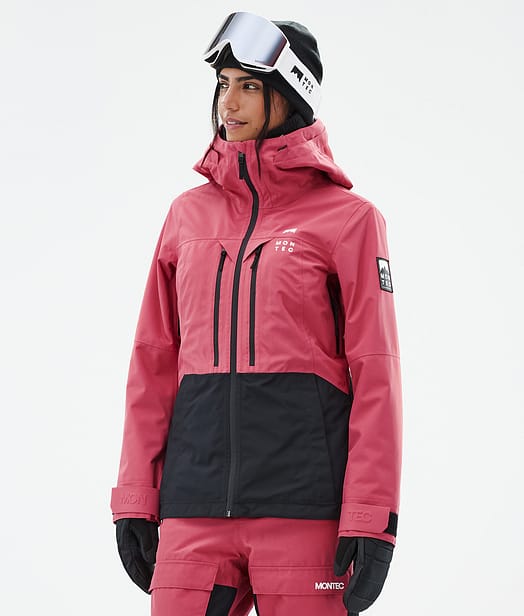 Montec Moss W Snowboardjakke Dame Light Red/Black