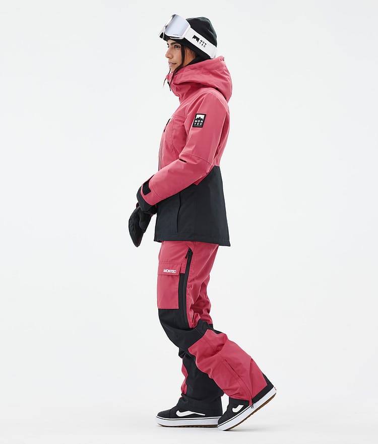 Montec Moss W Snowboardjakke Dame Light Red/Black, Bilde 4 av 10